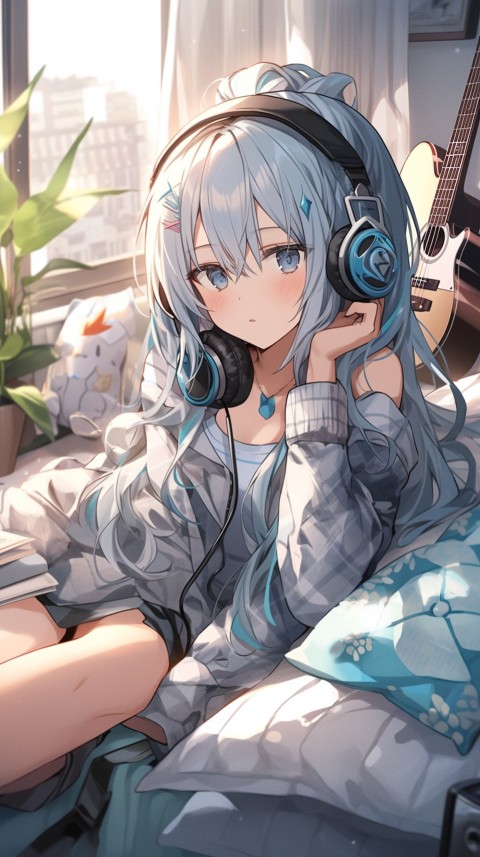 Girl Listening To Music At Home Room Aesthetic (930)