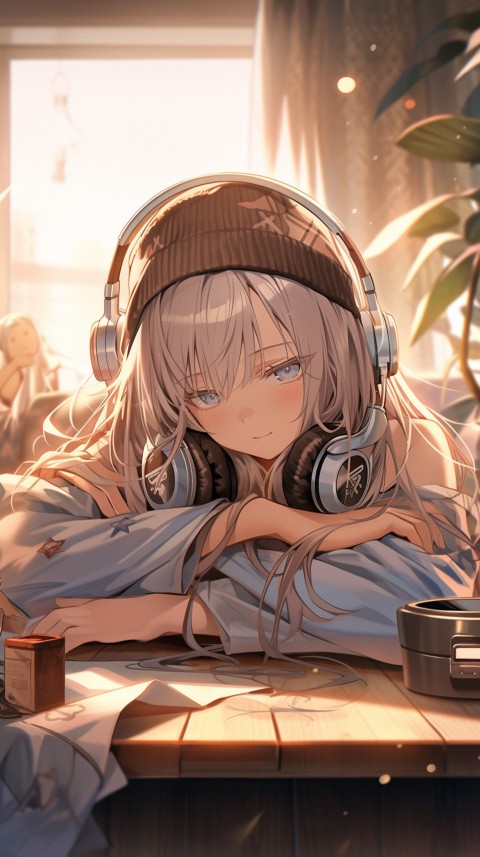 Girl Listening To Music At Home Room Aesthetic (905)