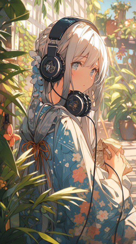 Girl Listening To Music Outdoor Nature Aesthetic (29)