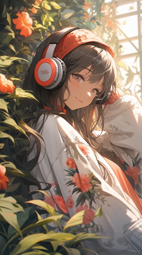 Girl Listening To Music Outdoor Nature Aesthetic (28)