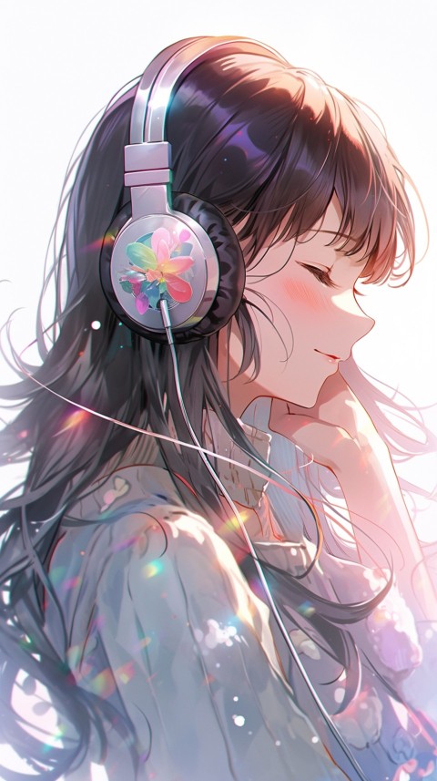 Portrait of Girl Listening To Music  (12)