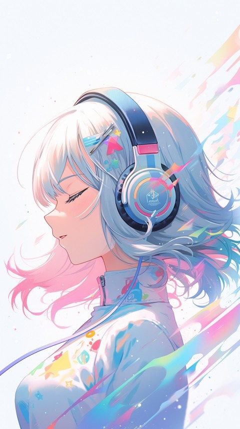 Portrait of Girl Listening To Music  (34)