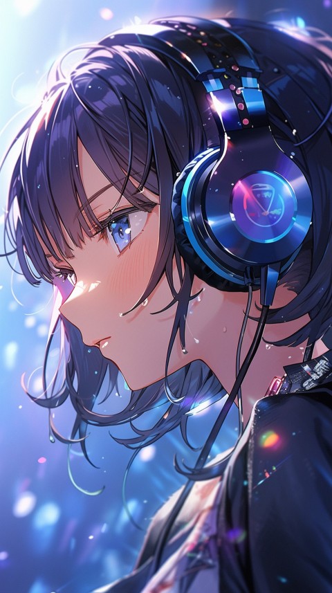Portrait of Girl Listening To Music  (1)