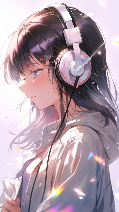 Portrait of Girl Listening To Music  (37)