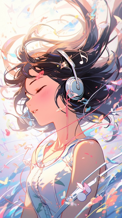Portrait of Girl Listening To Music  (24)