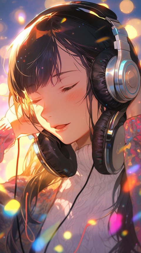 Portrait of Girl Listening To Music  (40)