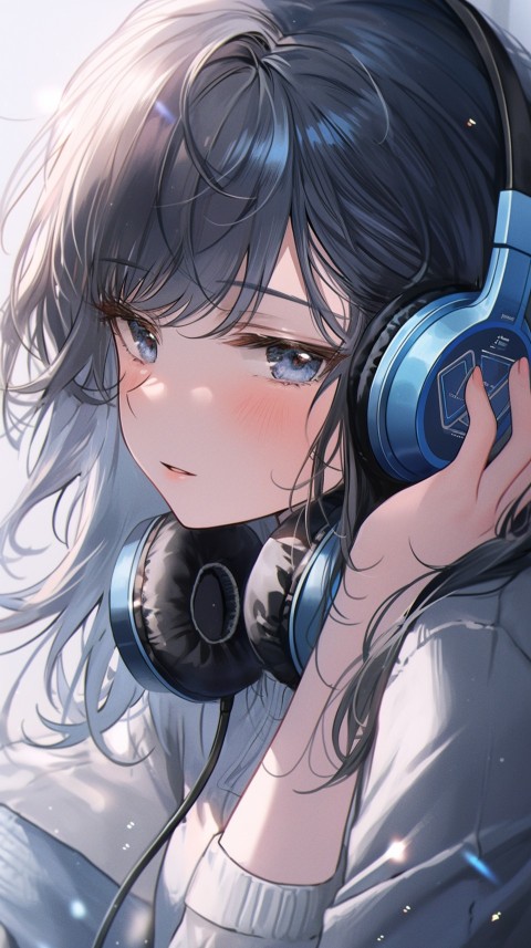 Portrait of Girl Listening To Music  (42)
