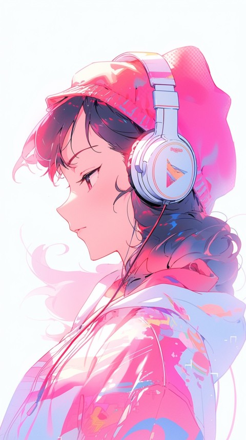 Portrait of Girl Listening To Music  (72)