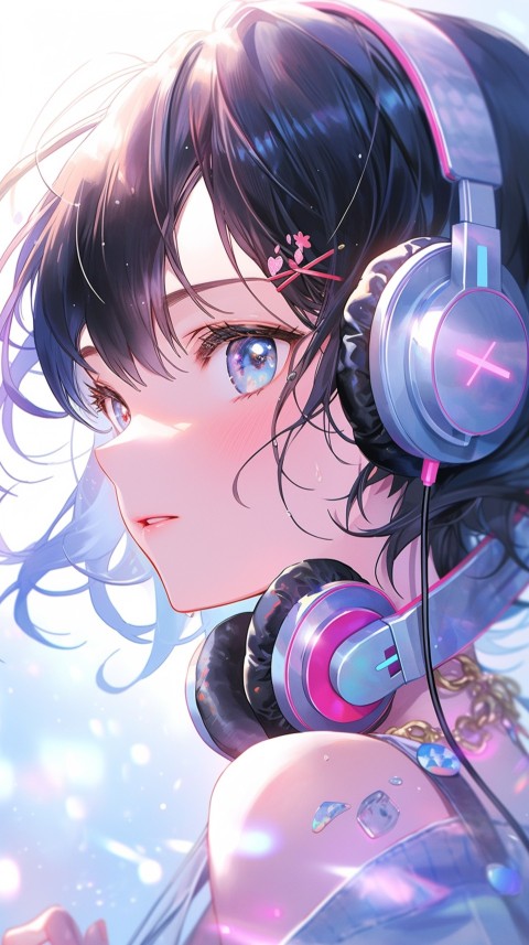 Portrait of Girl Listening To Music  (76)