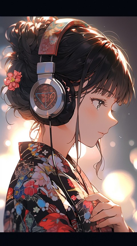 Portrait of Girl Listening To Music  (55)