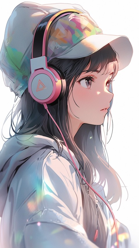 Portrait of Girl Listening To Music  (69)