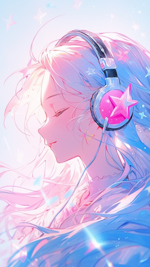 Portrait of Girl Listening To Music  (87)