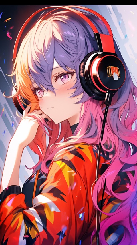 Portrait of Girl Listening To Music  (106)