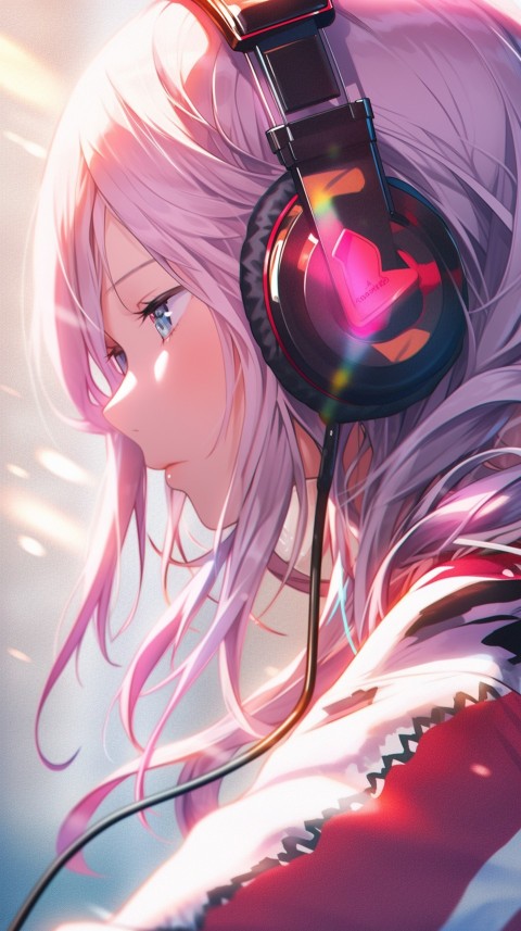 Portrait of Girl Listening To Music  (107)