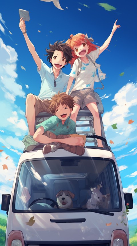 Happy Anime Family  On a Vacation Trip (76)