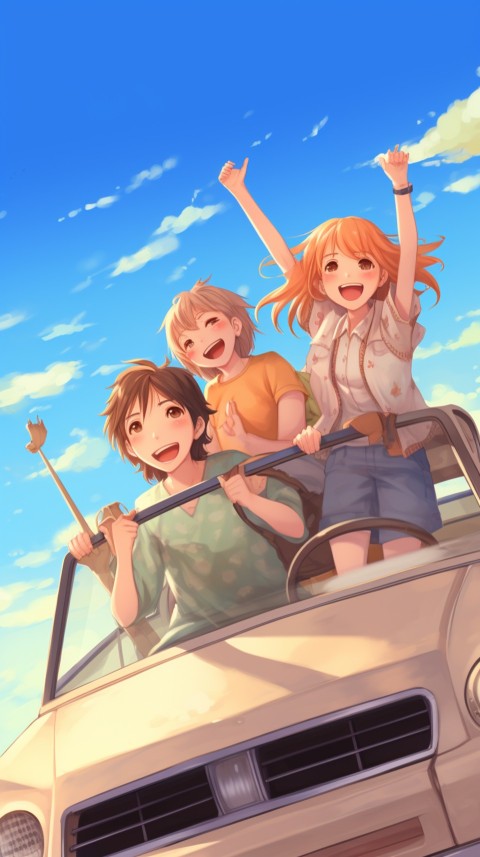 Happy Anime Family  On a Vacation Trip (105)