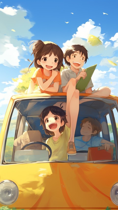 Happy Anime Family  On a Vacation Trip (113)