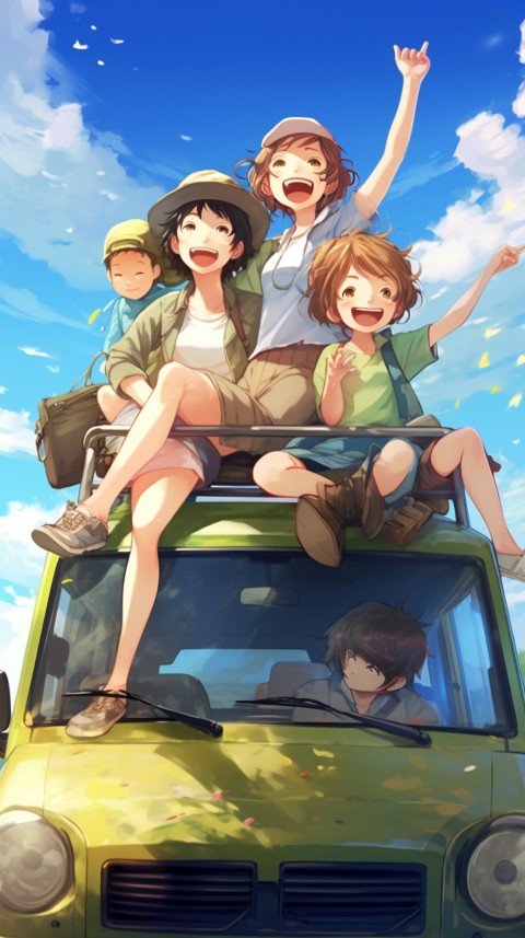 Happy Anime Family  On a Vacation Trip (107)