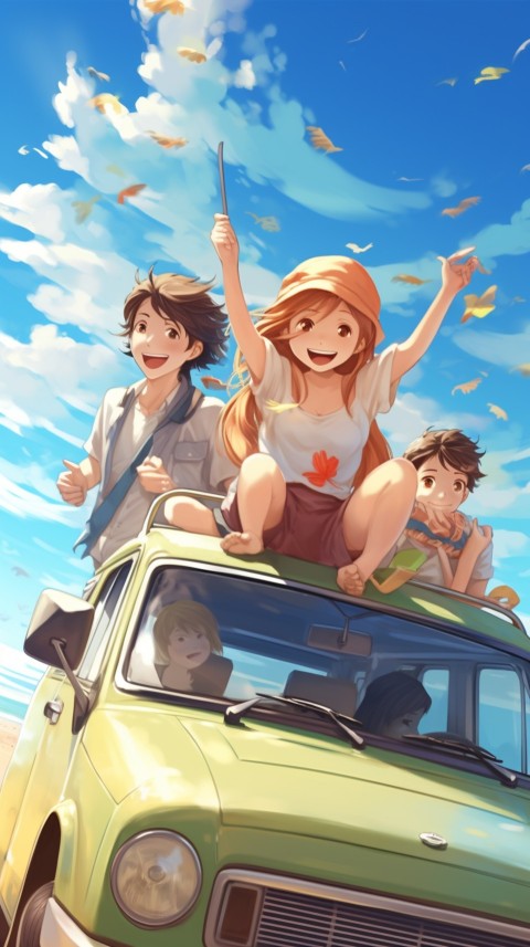 Happy Anime Family  On a Vacation Trip (112)