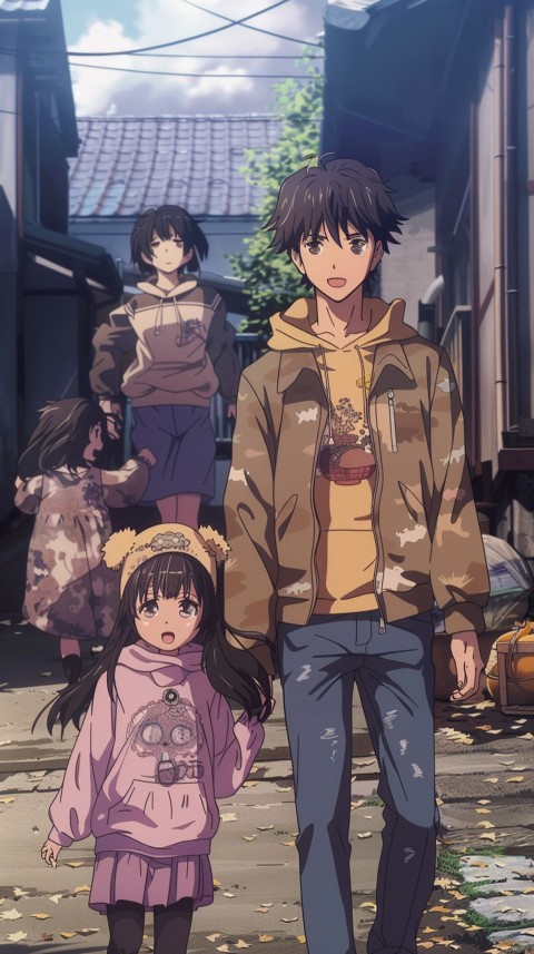 Happy Anime Family Love Aesthetic (256)