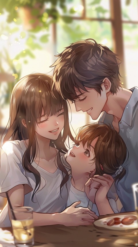 Happy Anime Family Love Aesthetic (295)