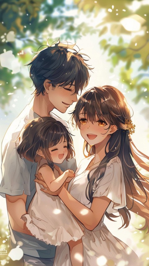 Happy Anime Family Love Aesthetic (255)