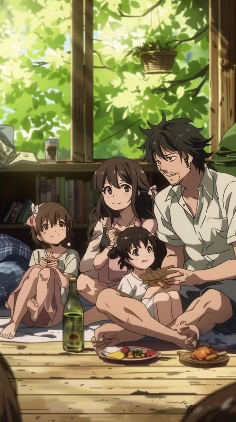 Happy Anime Family Love Aesthetic (280)