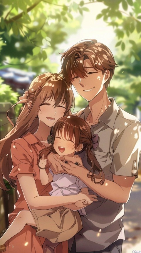 Happy Anime Family Love Aesthetic (260)