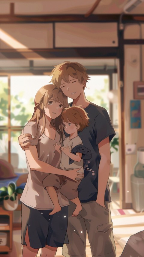 Happy Anime Family Love Aesthetic (261)