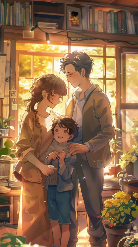 Happy Anime Family Love Aesthetic (289)