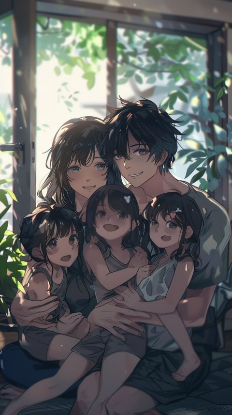 Happy Anime Family Love Aesthetic (299)