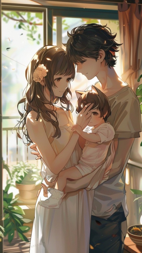 Happy Anime Family Love Aesthetic (349)