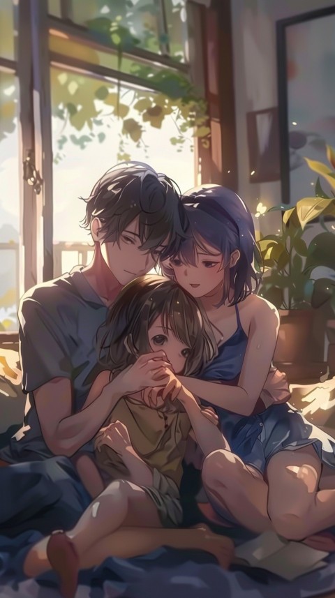 Happy Anime Family Love Aesthetic (307)