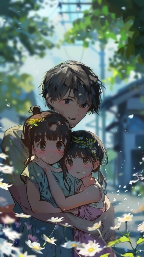 Happy Anime Family Love Aesthetic (315)