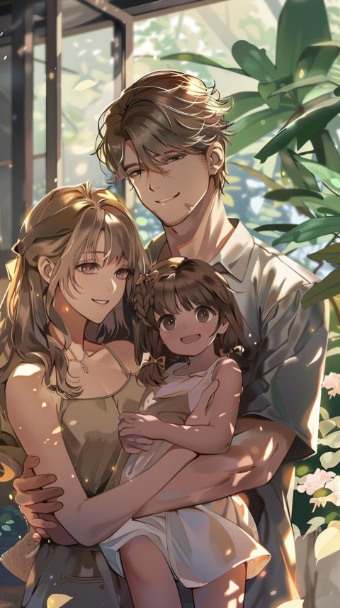 Happy Anime Family Love Aesthetic (345)