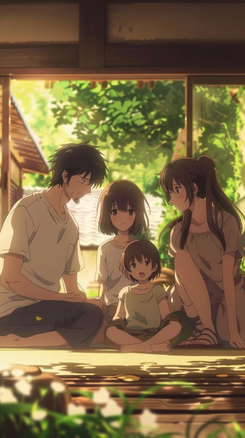 Happy Anime Family Love Aesthetic (325)