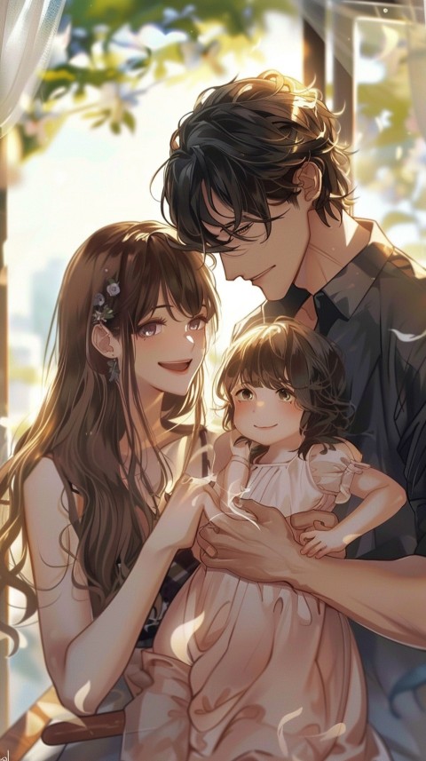Happy Anime Family Love Aesthetic (312)