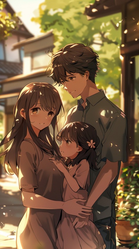 Happy Anime Family Love Aesthetic (310)