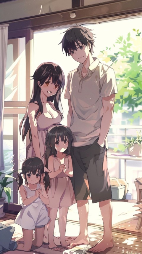 Happy Anime Family Love Aesthetic (306)