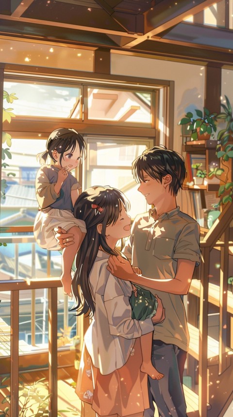 Happy Anime Family Love Aesthetic (334)