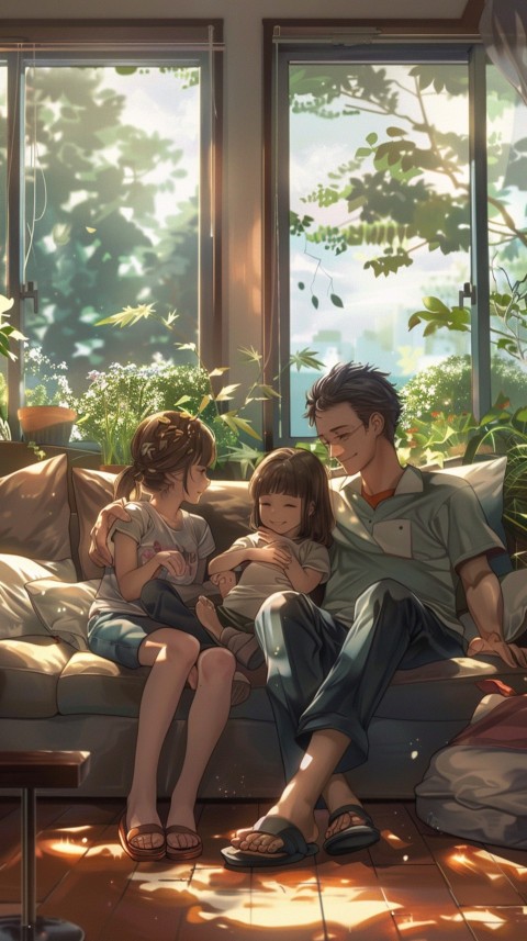 Happy Anime Family Love Aesthetic (343)
