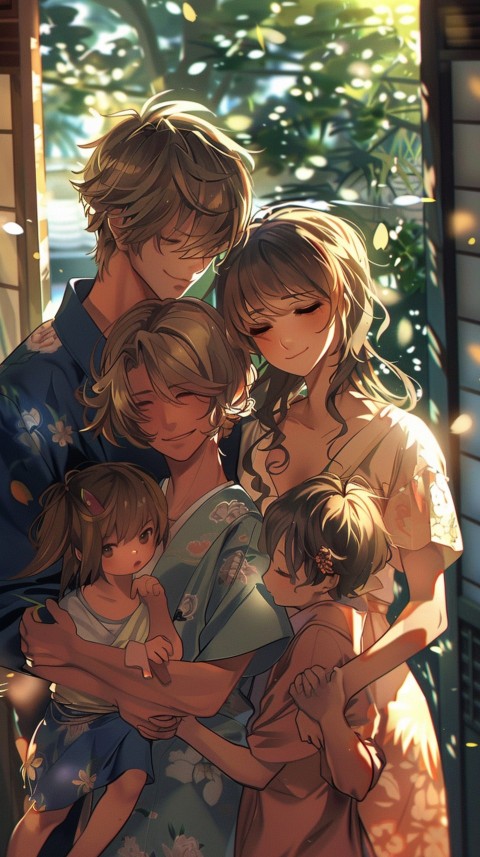 Happy Anime Family Love Aesthetic (314)