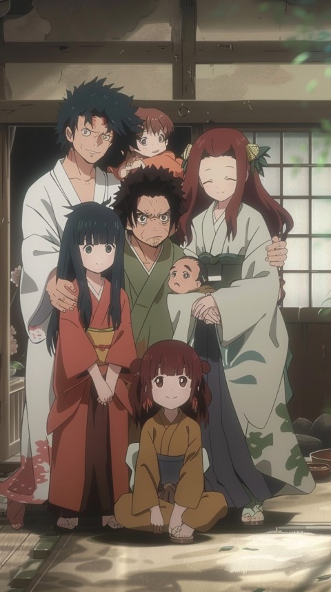 Happy Anime Family Love Aesthetic (386)