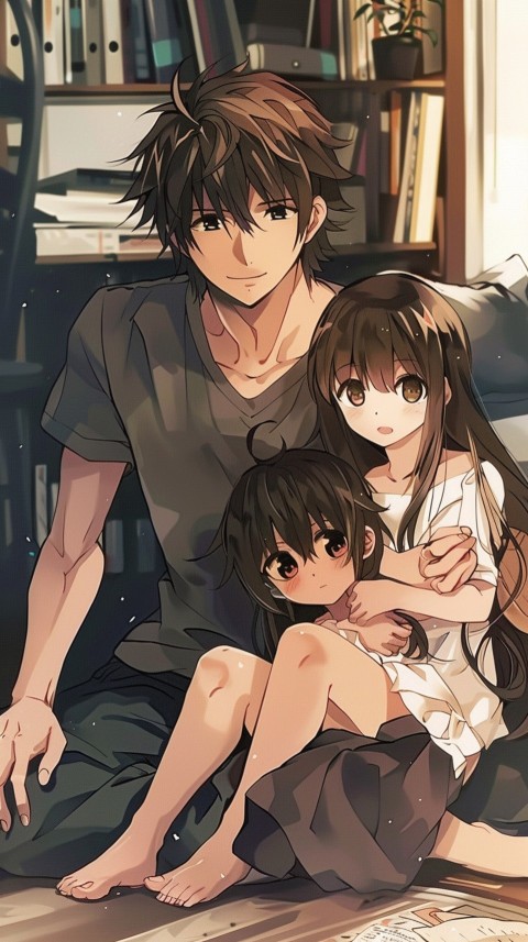 Happy Anime Family Love Aesthetic (376)