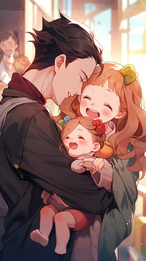 Happy Anime Family Love Aesthetic (483)