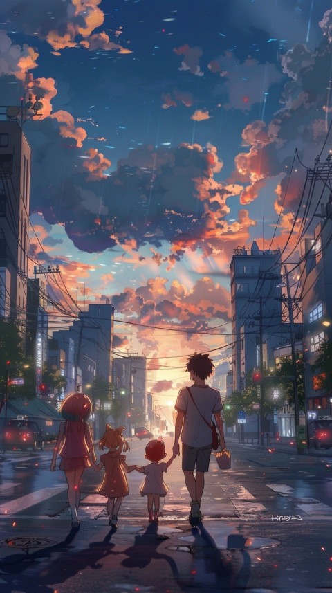 Happy Anime Family Love Aesthetic (479)