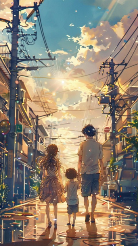 Happy Anime Family Love Aesthetic (481)