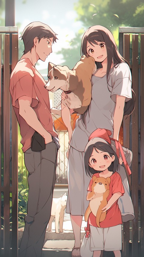 Happy Anime Family Love Aesthetic (487)