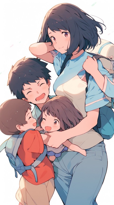 Happy Anime Family Love Aesthetic (517)