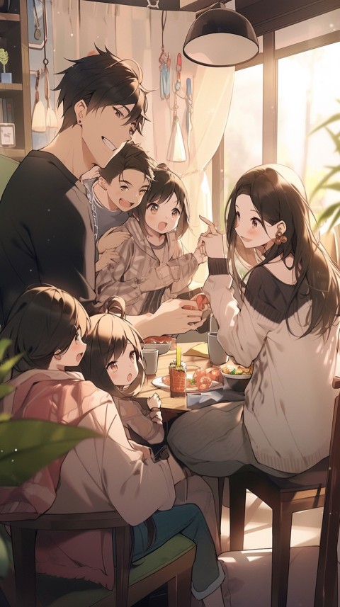 Happy Anime Family Love Aesthetic (502)